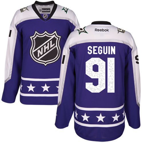 Stars #91 Tyler Seguin Purple 2017 All-Star Central Division Women's Stitched NHL Jersey